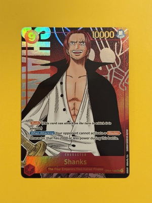 #ad Shanks Alt Art Character Romance Dawn OP01 120 One Piece English NM $154.99