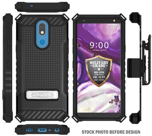 Étui Robuste + Ceinture Ensemble Clip pour LG Xpression Plus 2 (X420) - Wild - Photo 8 sur 9