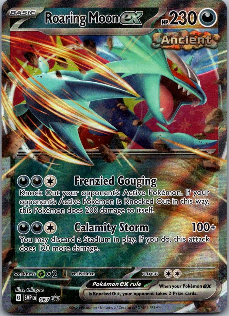 Roaring Moon ex 067 Holo Promo Scarlet & Violet Promo Pokemon Near Mint