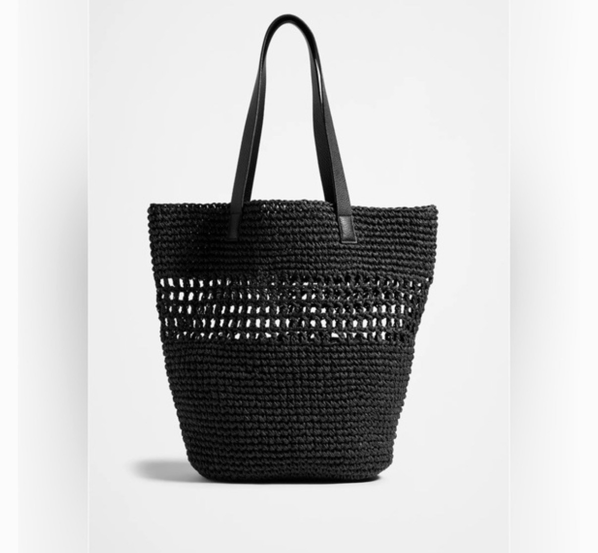 NWT BANANA REPUBLIC STRAW STREET FAIR TOTE