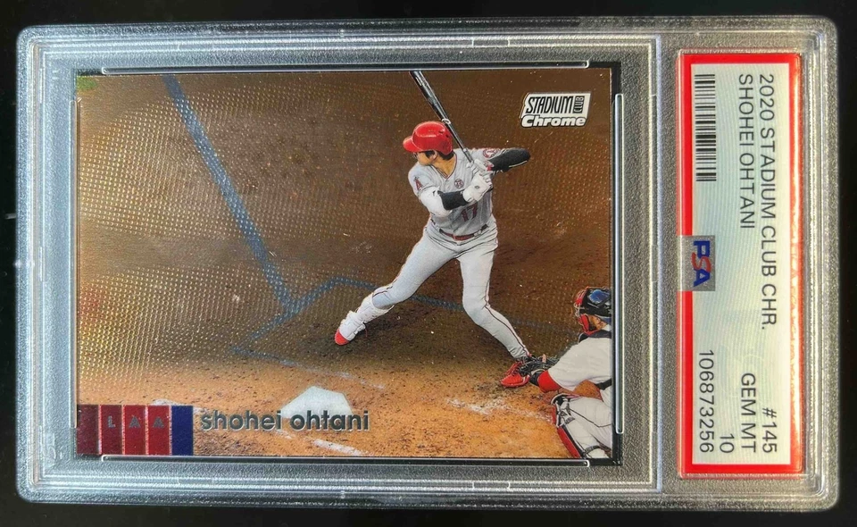 Stadium Club 2020 cromado Shohei Ohtani #145 Angels PSA 10