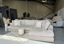 NEXT Grey mink Corner Sofa Chaise In Good Condition And Can Deliver