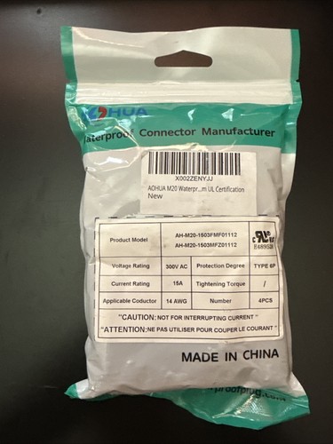 Waterproof Cable Connectors | Heavy-Duty IP68 | 2-Pin Male/Female Plug Set | NEW - Picture 3 of 4