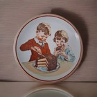 Shafford  7.5" Plate 1980 Hershey's 1934 Chocolate Cookbook Kids Eating Cake — photo 6