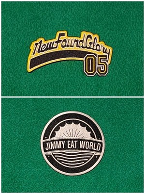 Custom Order For 2 Sew / Iron On Embroidered Patches:- New Found Glory Jimmy Eat