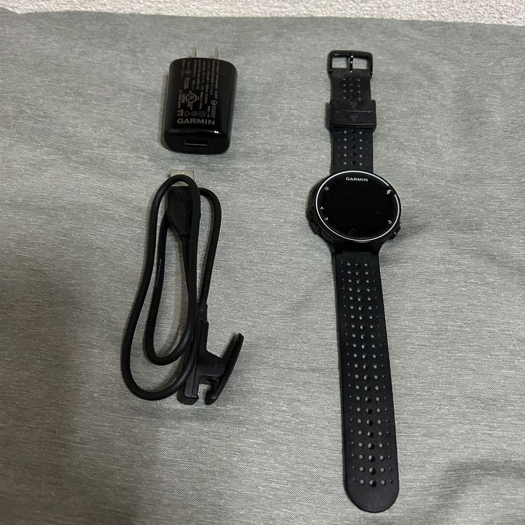 Garmin Forerunner 230J Black Gray GPS Sports Smartwatch with Charger Tested