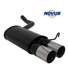 Novus Endschalld&auml;mpfer Sport Auspuff 2x90 rund f&uuml;r Mercedes 190 W201 1,8 2,0 2,3