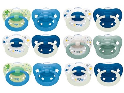 NUK Signature Schnuller Set Blau Gr. 1 3 (0 36M)   3x 4er kiefergerecht BPA-frei
