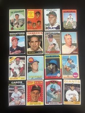 1958-81 Topps Lot(200) Mickey Mantle Aaron Berra Clemente Mays HOFers RCs Hi#s
