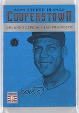 2015 Panini Cooperstown Etched in Gem Sapphire 9/10 Orlando Cepeda #53 HOF 0b0