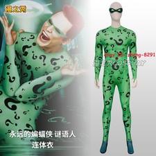 Batman Forever Riddler Disfraz Disfraz Body Zentai Apretado Halloween Mono