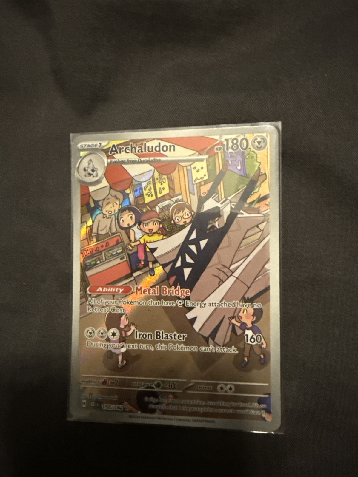 Pokémon TCG Archaludon Card 155/142 Stellar Crown Illustration Rare NM Condition