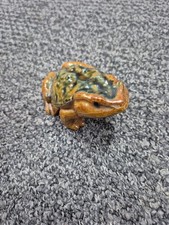 Vintage Majolica Style Glazed Frog. Excellent Condition