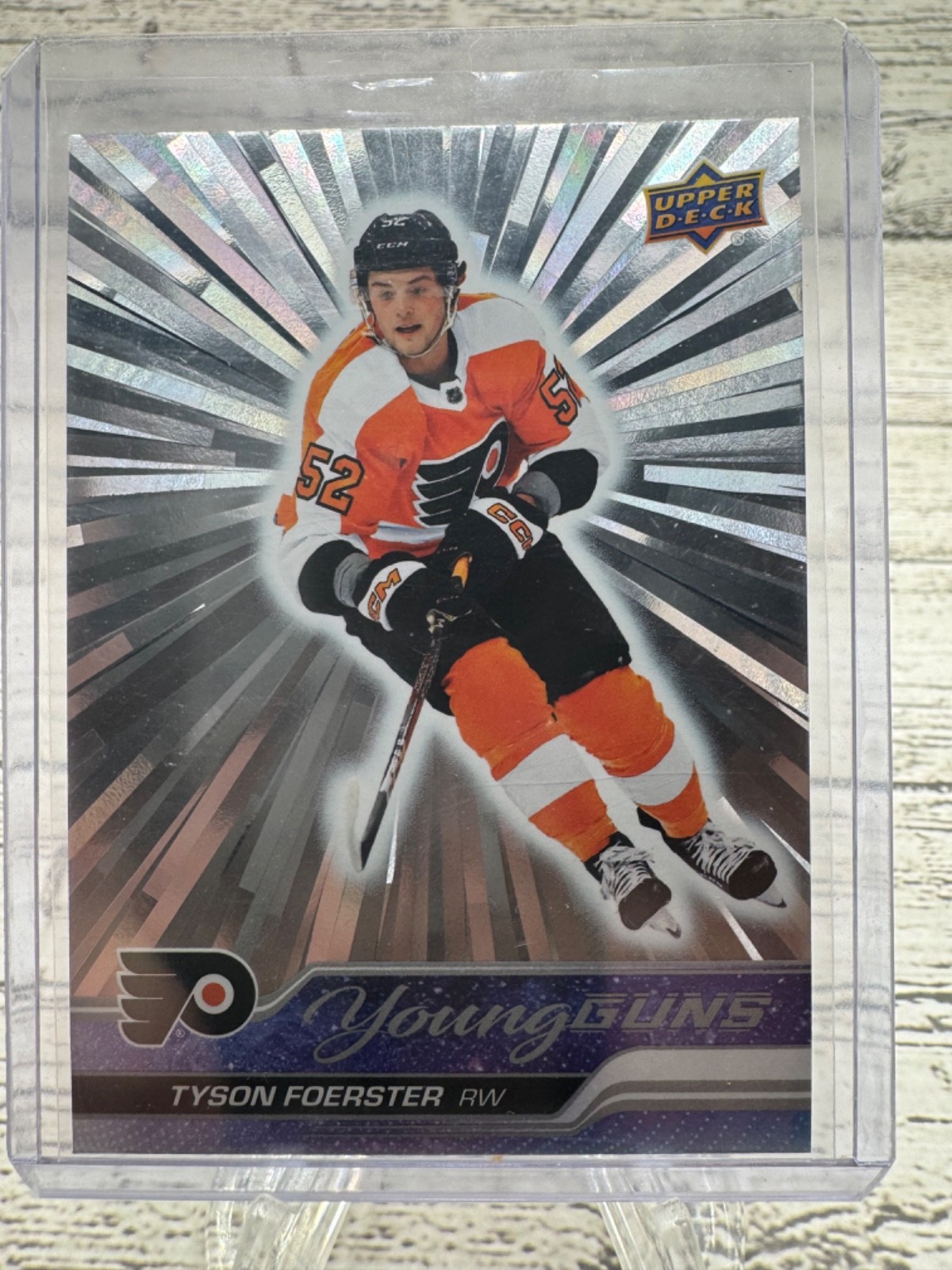 2023-24 UPPER DECK SERIES 1 YOUNG GUNS ROOKIE OUTBURST TYSON FOERSTER #225