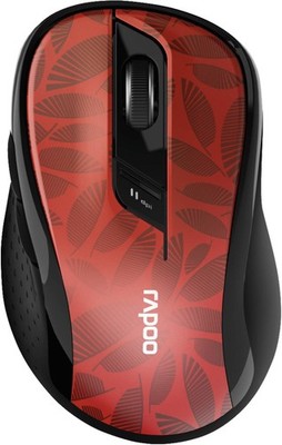 Rapoo Kabellose Multi-Mode Computer Maus M500 Dunkelrot 7 Tasten Bluetooth