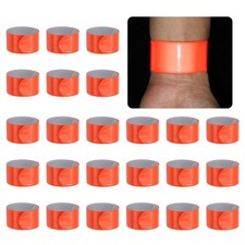22cm Reflective Bands, 24pcs Reflective Arm Bands Straps Wrist Safety, Orange