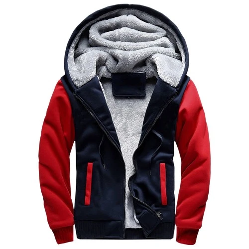 Chamarras Para Hombre Para El Frio Invierno Azul y Rojo Tamaño Mediano En Oferta - product listing photo