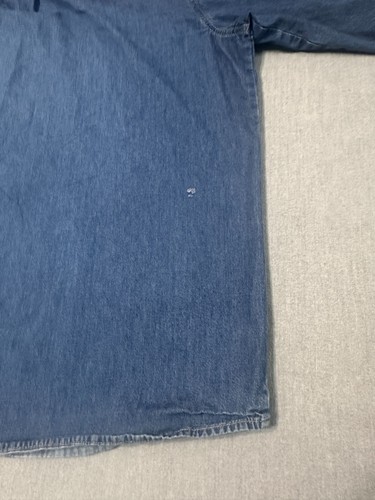 Camisa de manga larga con botones de mezclilla azul para hombre DICKIES - 2XL - EXTRA EXTRA GRANDE - Imagen 12 de 22