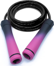 Cuerda para saltar con peso 1 lb con rodamientos de bolas antienredos velocidad