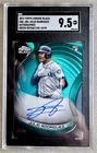 2022 Topps Chrome Black Julio Rodriguez RC Green Refractor Auto - /99 - SGC 9.5