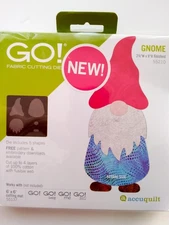 accuquilt go fabric cutting dies 55210 Gnome  NEW 2 1/4'' W x 6'' finished 