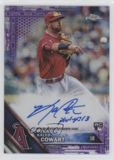 2016 Topps Chrome Rookie Purple Refractor 228/250 Kaleb Cowart #RA-KC Auto 4g8