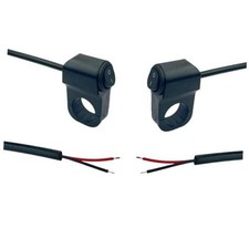 2PCS Motorcycle Handlebar Switch 12V Light Toggle Switches Waterproof ON-Off