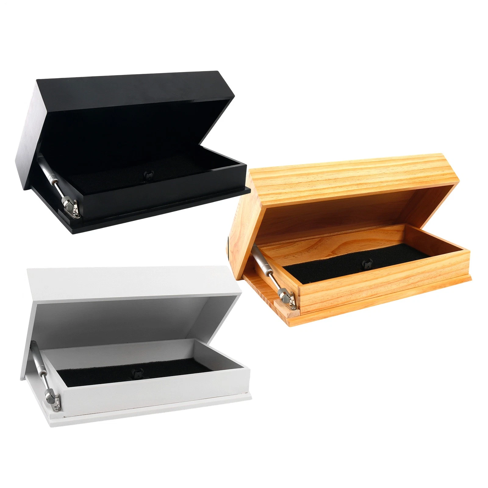 1x Wall Wood Floating Shelf with Hidden Compartment, Hidden Storage Wall Shelf