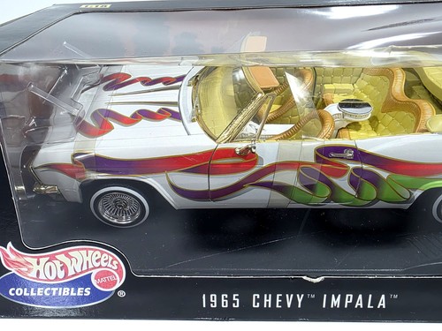 Revista Lowrider Impala Hotwheel Hotwheel blanca escala 1:18 personalizada rara - Imagen 4 de 8