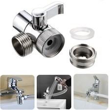 Water Tap Connector Switch Faucet Adapter Kitchen Sink Splitter Diverter Valve f