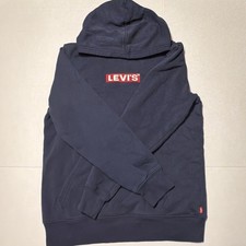 Levi's Hoodie Sweatshirt Boys Youth Size XL Long Sleeve Embroidered Logo Navy