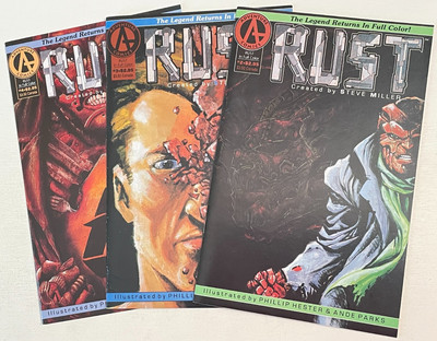 Adventure Comics RUST (VOL 3) 3 BOOK LOT # 2 3 4 PHIL HESTER VF/NM 1992