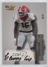 2022 Wild Card MATTE Auto Silver - Red Foil 4/10 Lewis Cine Auto 0lm