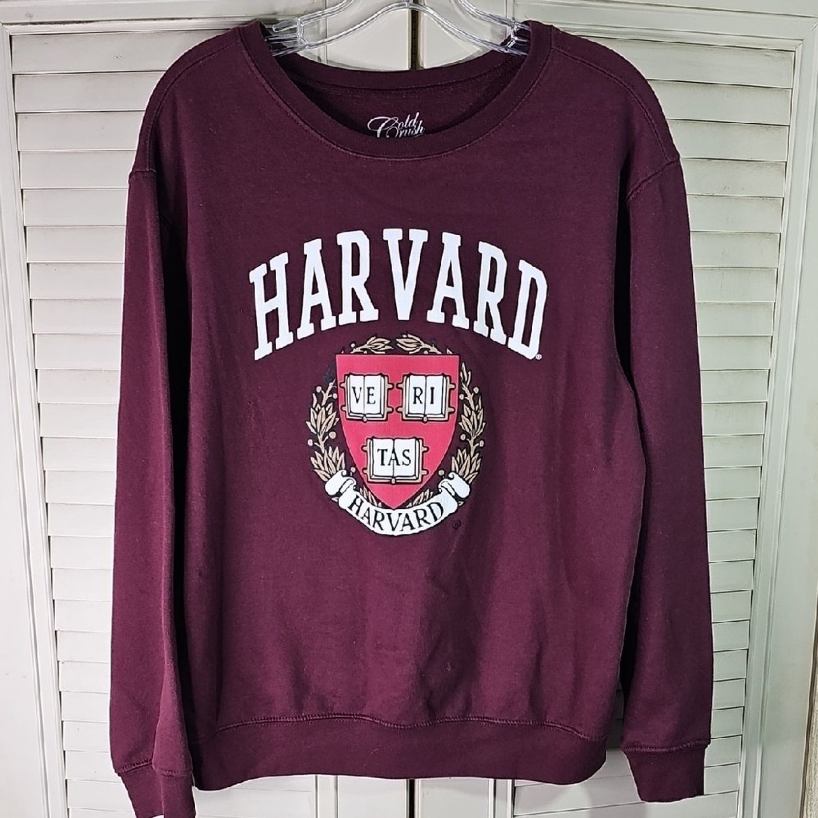 Sweatshirt Harvard By Gold Rush Size XXL Maroon White-image