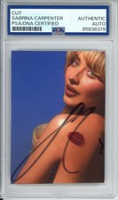 SIGNED Sabrina Carpenter Short N Sweet Album Picture Art Card PSA DNA COA AUTO