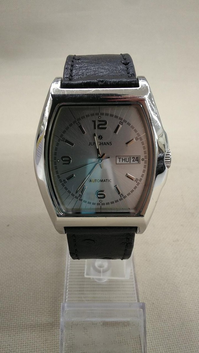 JUNGHANS Automatic 腕時計 Junghans Automatic 27/4401 Tonneau Silver Dial Day-Date Men's:JPN