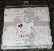 4 Receiving Blankets Parent's Choice Unisex (30" X 30" Each) New in Packaging