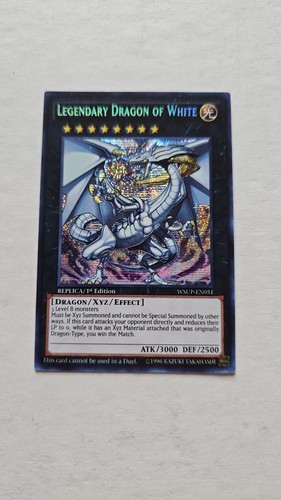 YUGIOH • LEGENDARY DRAGON OF WHITE • PRISMATIC SECRET RARE • WSUP-EN051 • NM