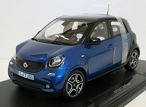 Norev 1/18 Diecast 183435 - 2015 Smart ForFour - Black & Blue - Picture 6 of 6