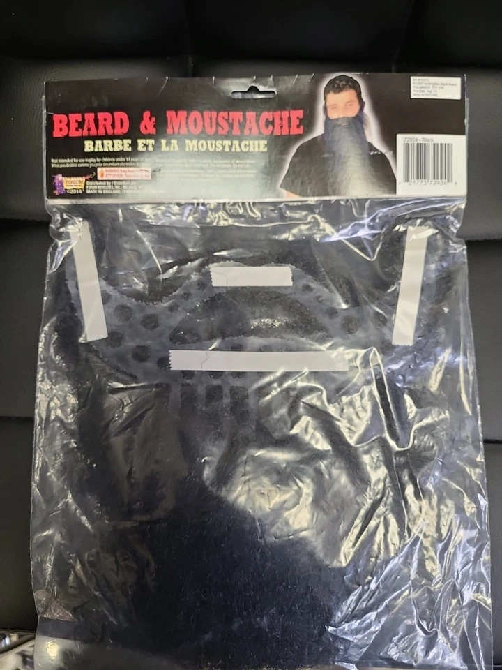 Beard Curly Synthetic Hair Beard/Mustache Costume Disguise Assorted Colors - Image 4 of 4