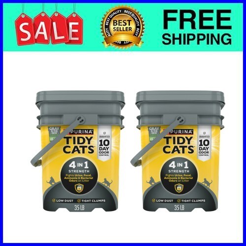 Purina Tidy Cats Clumping Litter 4-In1 Strength Refresh , 35