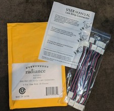 TEN (10) RADIANCE RAD-0002 /5050 RGB LED Taśma LED Złącza świetlne / 4 styki szerokości 10 mm