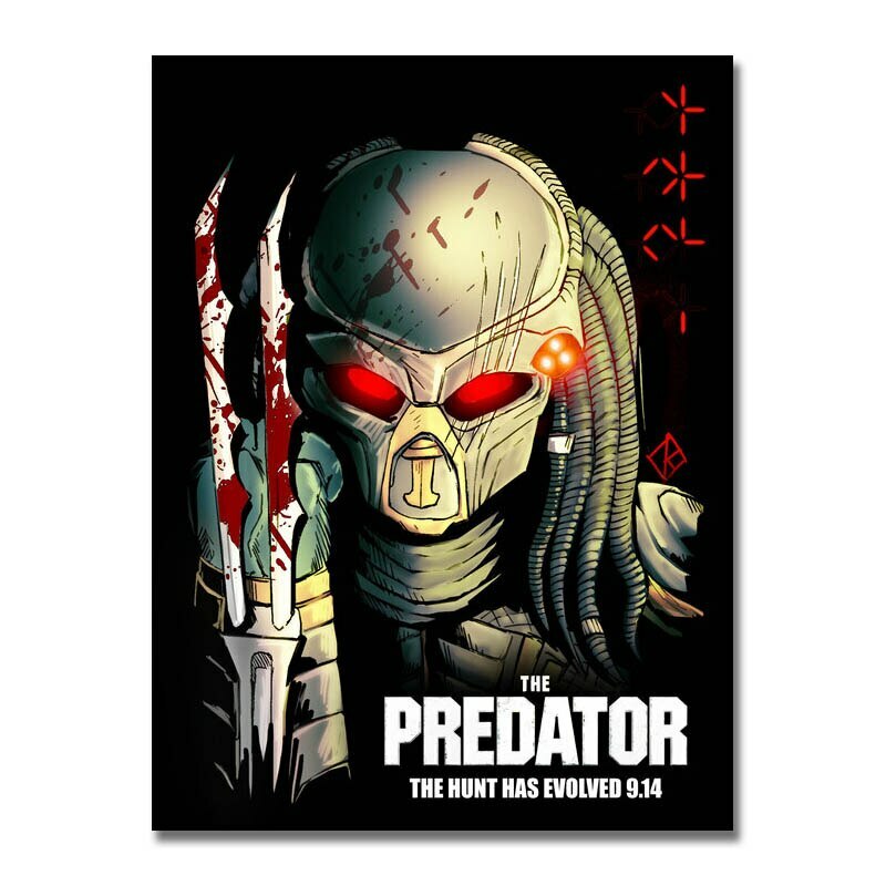 Toile tableaux film The Predator 50x70 cm idee cadeau originale pour cinephile