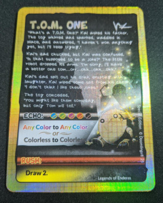 Doomlings T.O.M ONE Promo -  Special Edition Double Sided Foil - Tom LOE NM