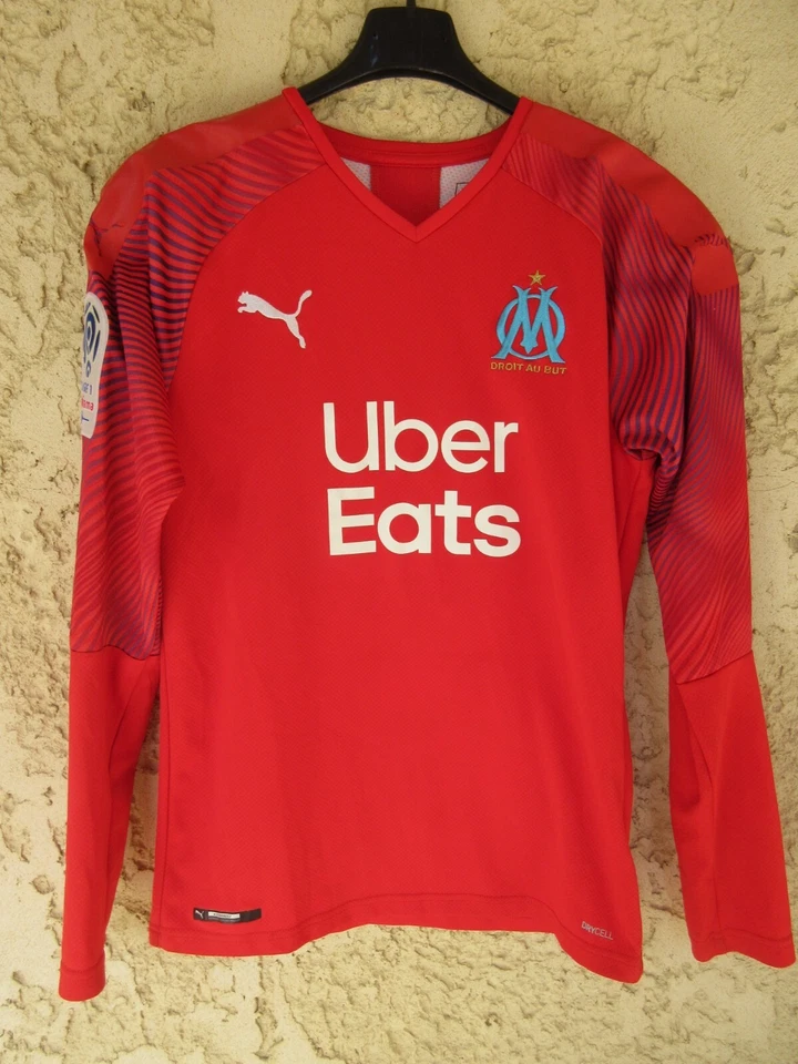 Maillot OLYMPIQUE DE MARSEILLE OM 2020 MANDANDA n°30 PUMA goal GK shirt maglia S - Photo 2/4