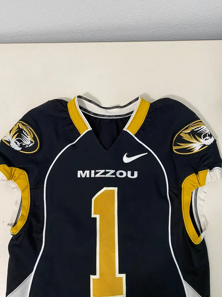 Rare Black Nike Mizzou Missouri Tigers Football Game Jersey Men's 40 L Large - Image 3 of 4