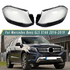 For Mercedes Benz X166 GLS450 2015-19 Left Right Headlight Headlamp Lens Cover