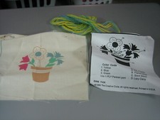 Creative Circle 7426 Flower Pot Embroidery Pattern