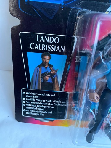 STAR WARS POWER OF THE FORCE LANDO CALRISSIAN ACTION FIGURE RED CARD THX LEAFLET - Picture 3 of 4