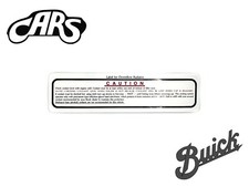 1965-1966 Buick Downflow Radiatior Cooling System Decal New